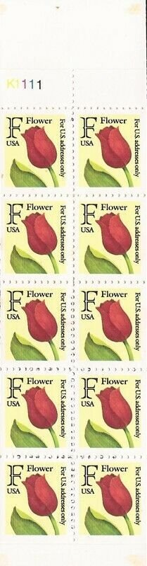 US Stamp 1991 (29c) F Rate Non-Denominated - Booklet of 10 Stamps - Scott #BK184 