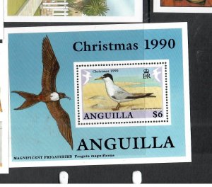 ANGUILLA  (PP2808B)  BIRD   MINI SHEET    SC 829      MNH 