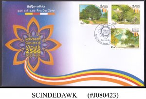 SRI LANKA - 2022 VESAK 2566 - 3V - FDC