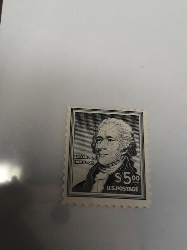 USA Mint No Gum $5 Hamilton #1053