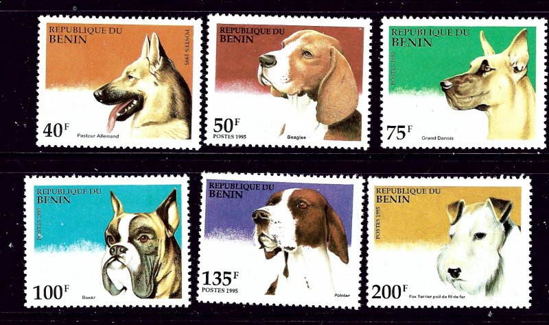 Benin 741-46 MNH 1995 Dogs   #2