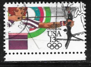 USA 2050: 13c Archery, used, VF