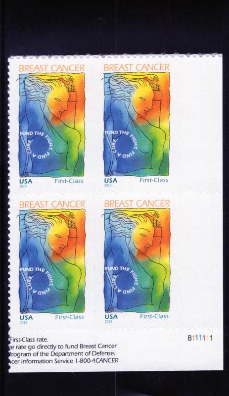 B5 Breast Cancer, MNH LR-PB/4, CV $5.00