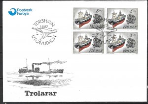 COLLECTION LOT 18785 FAROE ISLANDS #160 FDC 1987