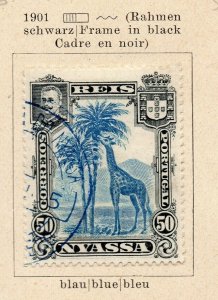 Nyassa 1901 Early Issue Fine Used 50r. NW-186899