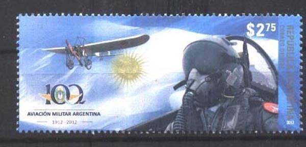 ARGENTINA 2012, MILITARY AVIATION ANIV YV 2955 GJ 3943 MNH