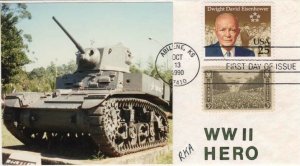 2513 25c DWIGHT D. EISENHOWER -RKA cachet - combo