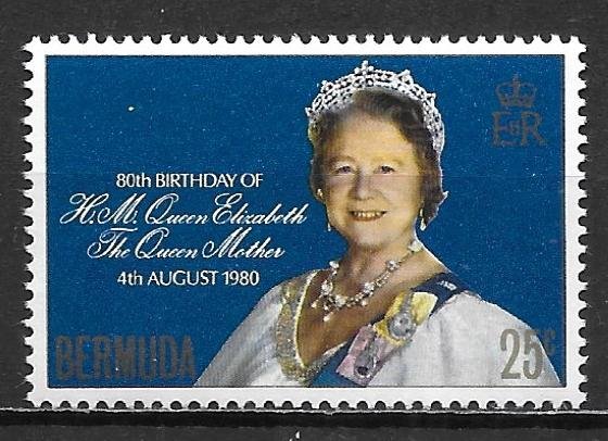Bermuda 401 Queen Mother 80th Birthday MNH (lib)