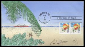 #2443 Beach Umbrella Peterman FDC