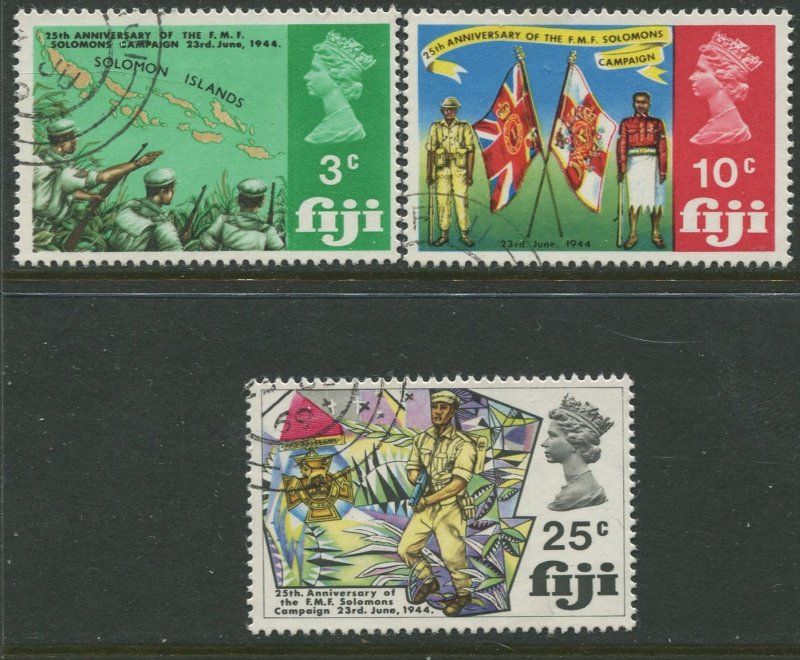 STAMP STATION PERTH Fiji #277-279 General Issue 1969 - FU CV$1.00