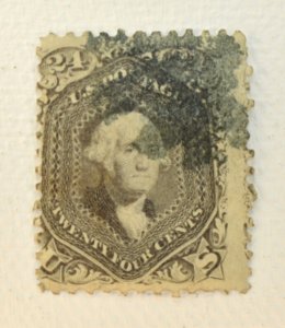 US STAMP SCOTT #78b GEORGE WASHINGTON 24C, 1862