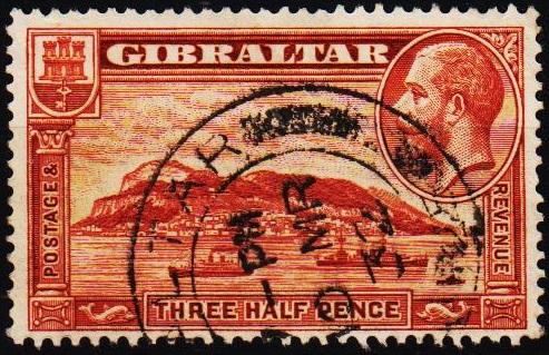 Gibraltar. 1931 1 1/2d S.G.111 Fine Used