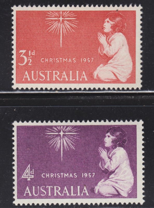 Australia Scott 306-07 complete set F to VF mint OG NH.