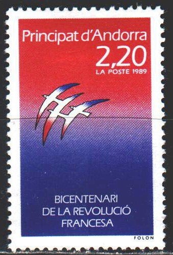 Andorra. 1989. 397. French revolution. MLH.