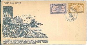 25515 - COSTA RICA - POSTAL HISTORY - FDC COVER 1935 : MAPS