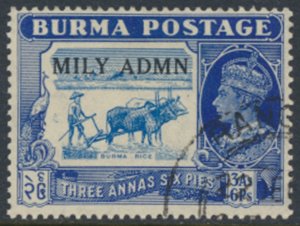 Burma  SC# 44 Used OPT MILY ADMIN see details & scans 