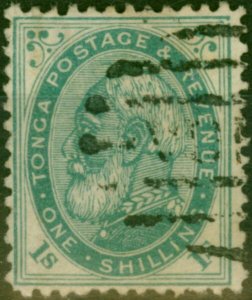 Tonga 1886 1s Pale Green SG4 Good Used