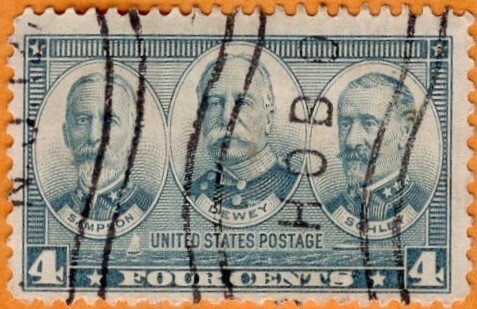 Scott 793 Samson, Dewey, Schley - Used
