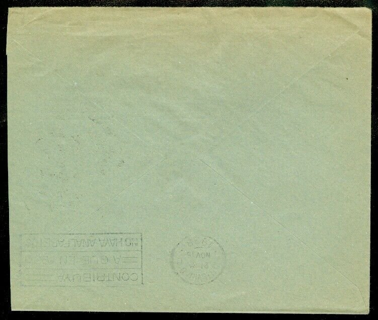 EDW1949SELL : URUGUAY 3 Better Early covers including Bisect on Registered cover