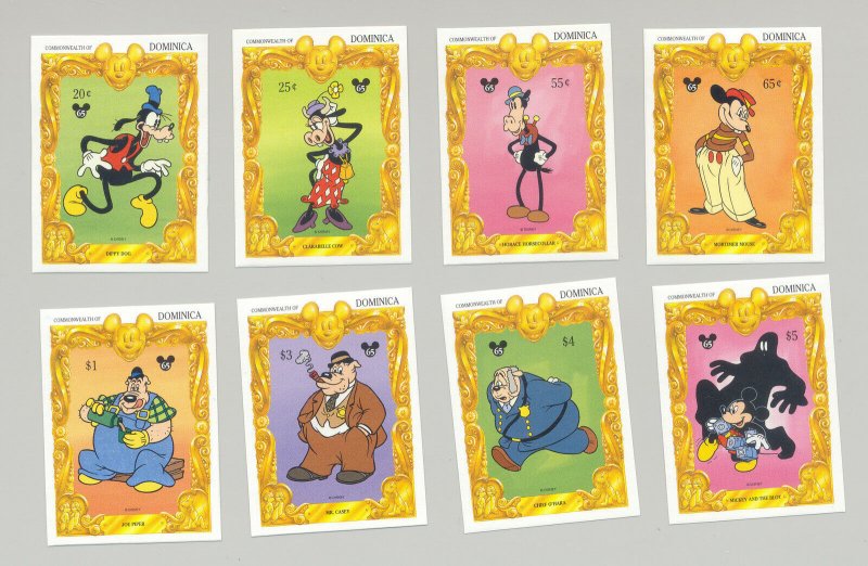Dominica #1730-1739 Disney 8v & 2v S/S Imperf Proofs