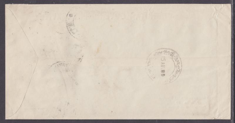 Bhutan Sc 297 on 1980 Food Corporation of Bhutan Cover