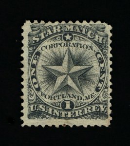 GENUINE SCOTT #RO172b PRIVATE DIE STAR MATCH CO. PRINTED ON SILK PAPER #14026