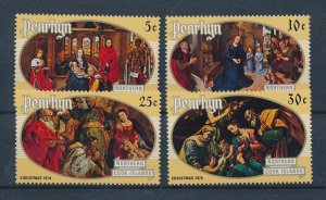 [116745] Penrhyn 1974 Christmas art paintings  MNH