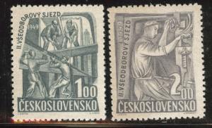 Czechoslovakia Scott 397-398 MNH** set 1949