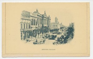 Postal stationery Argentina - Muestra / Specimen Horse tram - Traffic - Avenue C