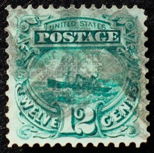 U.S. Used Stamp Scott #117 12c 1869 Pictorial Superb Appearing (corner crease).