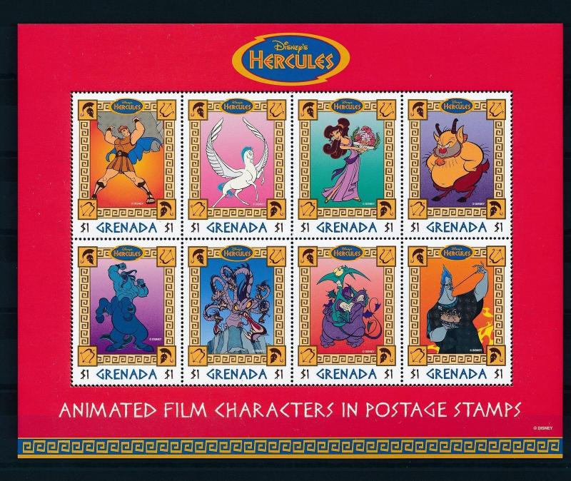 [25105] Grenada 1997 Disney Movie Hercules Pegasus Horse Hades