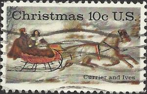 # 1551 USED CHRISTMAS CURRIER AND IVES