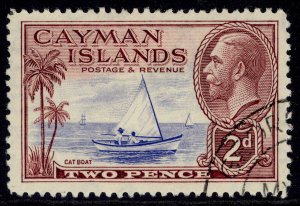 CAYMAN ISLANDS GV SG100, 2d ultramarine & purple, FINE USED.