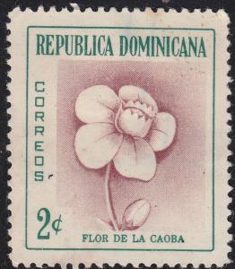 Dominican Republic 489  Mahogany Flower 1957