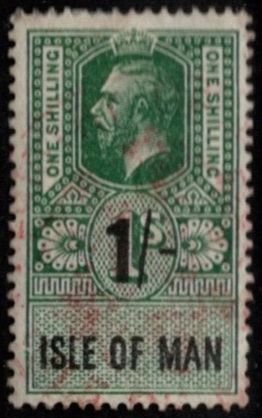 1951 Isle of Man Revenue 1 Shilling King George VI General Tax Duty