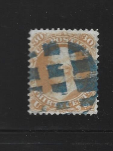 United States Scott 71 30-cent Franklin used, flaws 2019 cv $210 