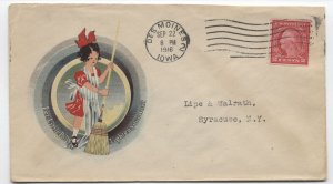 1916 Des Moines IA color ad cover Little Ollie Cleaner [y9041]