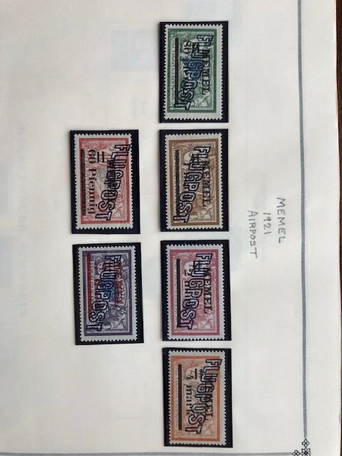 Memel Mesopotamia Mongolia Martinique Prior to 1940 Album Sheets