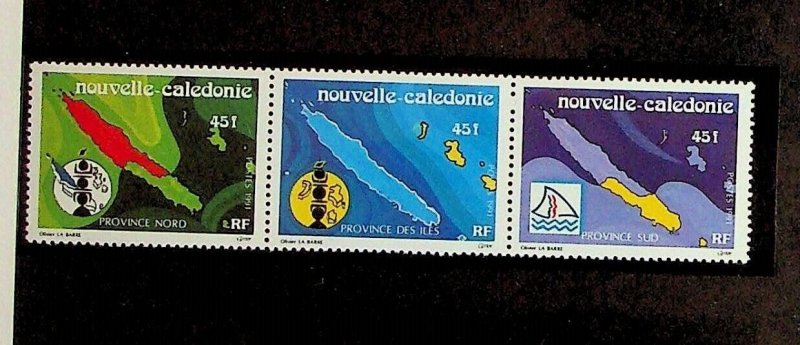 NEW CALEDONIA Sc 648a NH ISSUE OF 1991 - MAPS