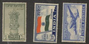 INDIA 1947 Independence  sg301-3 MINT LH