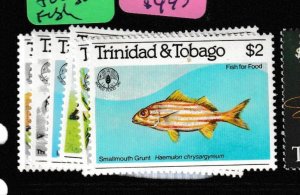 Trinidad & Tobago Fish SC 348-53 MNH (5gee)