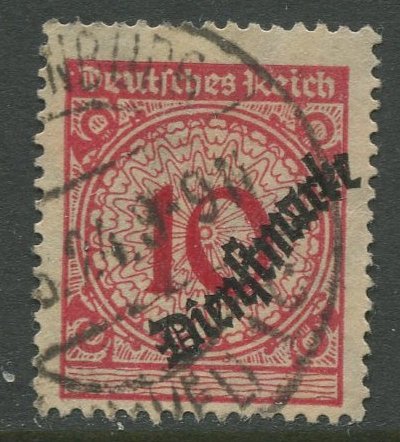 STAMP STATION PERTH Germany #O49 Official Issue Used 1923