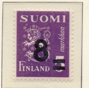 Finland 1945-47 Early Issue Fine Mint Hinged 8mk. Surcharged NW-221871