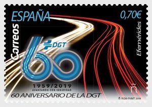 H01 Spain 2019 60th Anniversary of the DGT  MNH ** Postfrisch