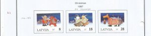 LATVIA - 1997 - Christmas - Perf 3v Set - Mint Lightly Hinged