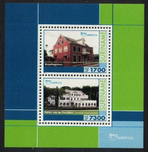 Suriname America Cultural Heritage MS 2001 MNH SG#MS1913