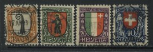 Switzerland 1923 Semi-Postal set of 3 used