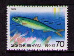 KOREA Sc# 1418 MNH FVF Sardine School Fish 70w