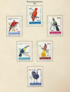 BELGIUM 1958/63 M&U Collection Sheets Wildlife Birds (Apx 70 Items) (Ref DD636