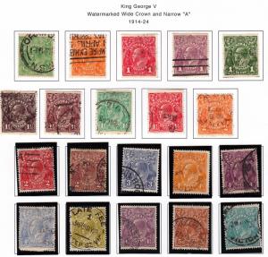 Australia, 1914-1924, used